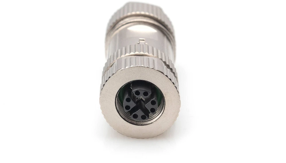 Digitus Lizdas M12 X-kodowane, konfigurowalne na miejscu, IP67, Cat.6A