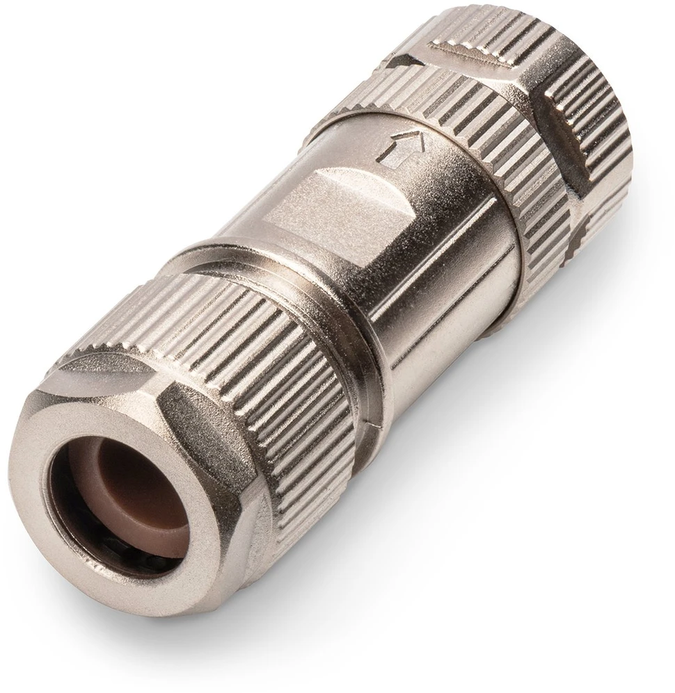 Digitus Lizdas M12 X-kodowane, konfigurowalne na miejscu, IP67, Cat.6A