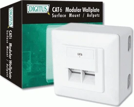 Digitus CAT 6 sieninis lizdas 2xRJ45