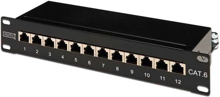 Digitus Patch panel 10'' 1U 12x RJ-45 kat. 6 LSA (DN-91612S)
