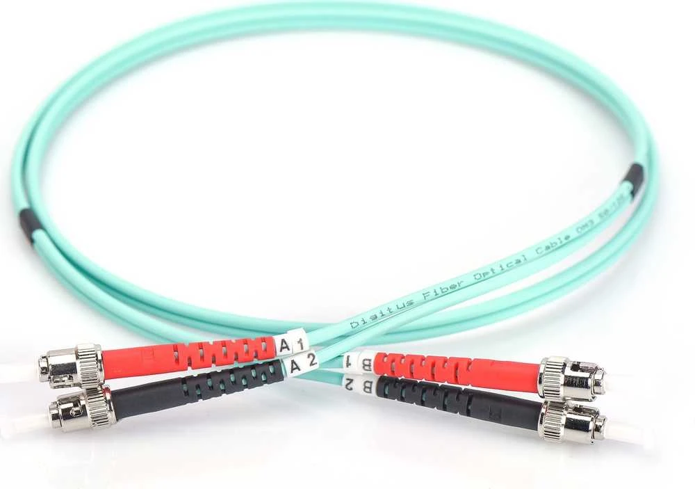 Digitus LWL Patchk.,ST/ST Multimode 50/125 µ, Duplex 10 m, Kl. OM3