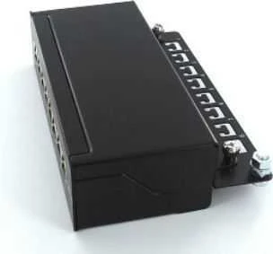 DIGITUS Patchpanel 1HE 8-Port Cat6 geschirmt juodas