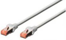 Assmann Electronic DIGITUS Patch kabelis SFTP CAT6 3m pilkas 4x2AWG 27/7 2xRJ45