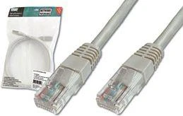 Assmann Electronic DIGITUS CAT 5e U-UTP patch kabelis PVC AWG 26/7 ilgio 3m spalvotas pilkas