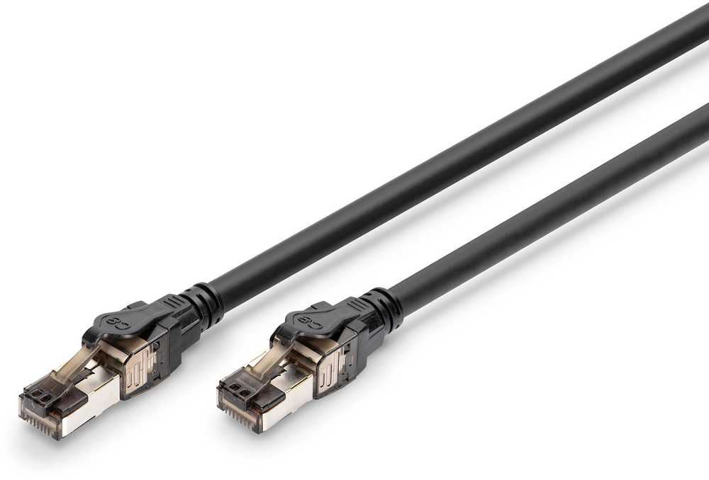 Digitus DIGITUS Patchkabel CAT 8.1 S/FTP 0,50m juodas