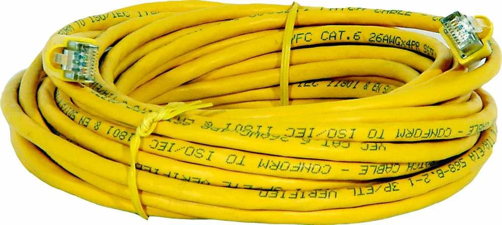 Goobay CAT 6 jungiamasis kabelis S/FTP (PiMF), geltonas, 10 m, Cat6, S/FTP (S-STP), RJ-45, RJ-45, geltonas