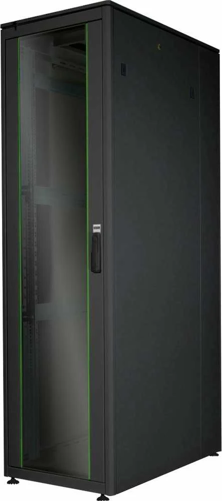 DIGITUS Netzwerkschrank Unique 42HE 2053x600x1000mm juodas (Speditionsversand)