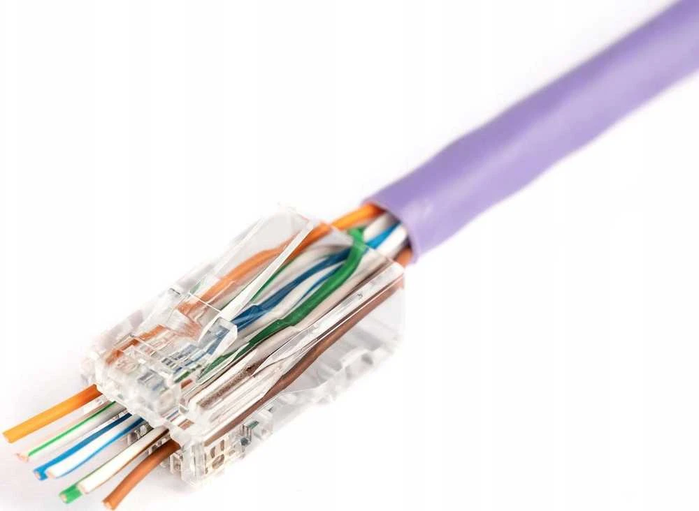 Digitus RJ45 kištukas (8P8C) praėjimas, kat.6, neekranuotas, AWG 26-24, pakuotė 100 vnt.