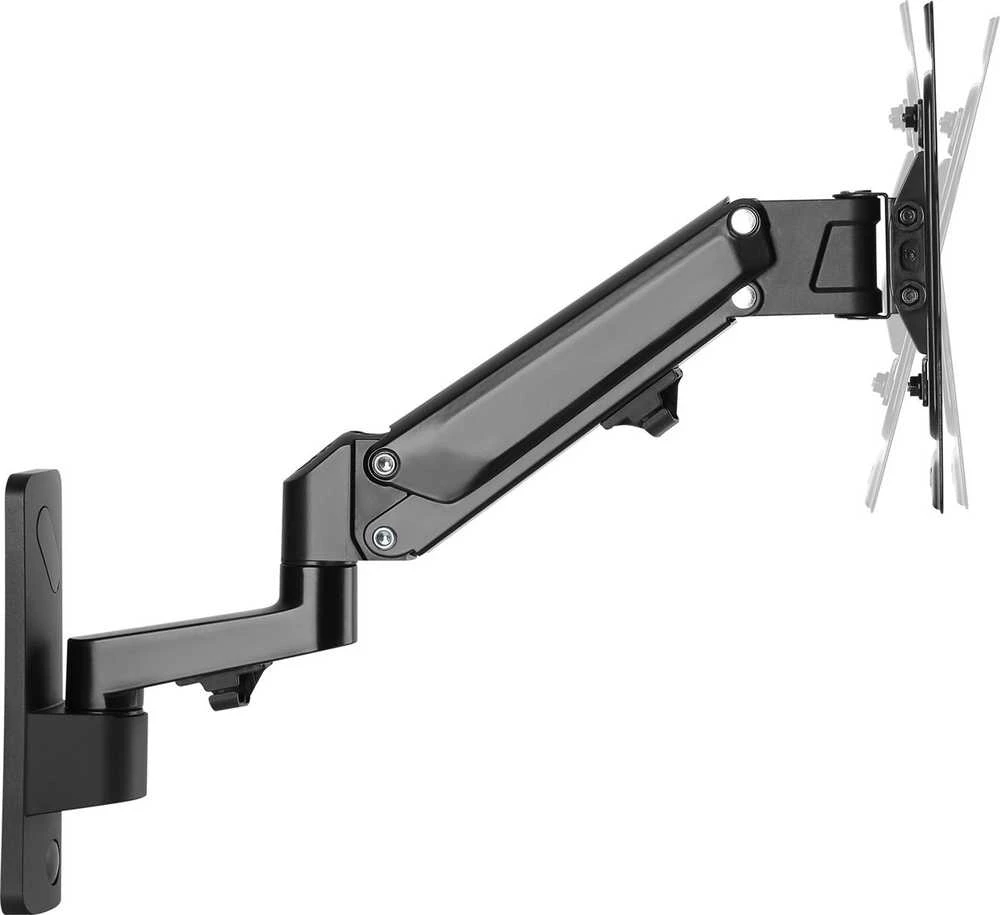 Laikiklis Assmann Electronic DIGITUS Single Gas Spring Monitorius Wall Mount 43inch 23vkg max juodas