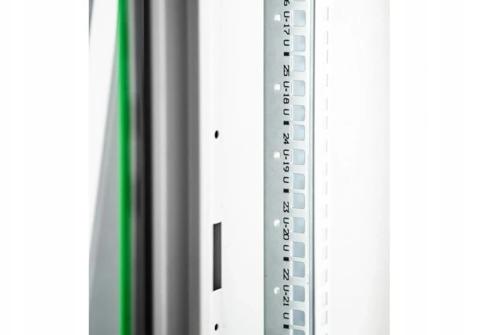 Hyperice Digitus spinta Hyper Pro laisvai pastatoma tinklinė spintelė 19" 26U stelažas 600x600, priekinių durelių stiklas, pilkas, 1000kg