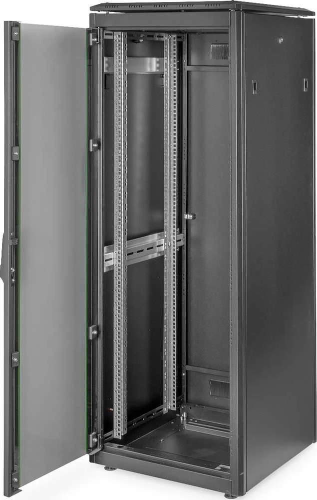 DIGITUS Netzwerkschrank Unique 32HE 1609x600x600mm juodas (Speditionsversand)