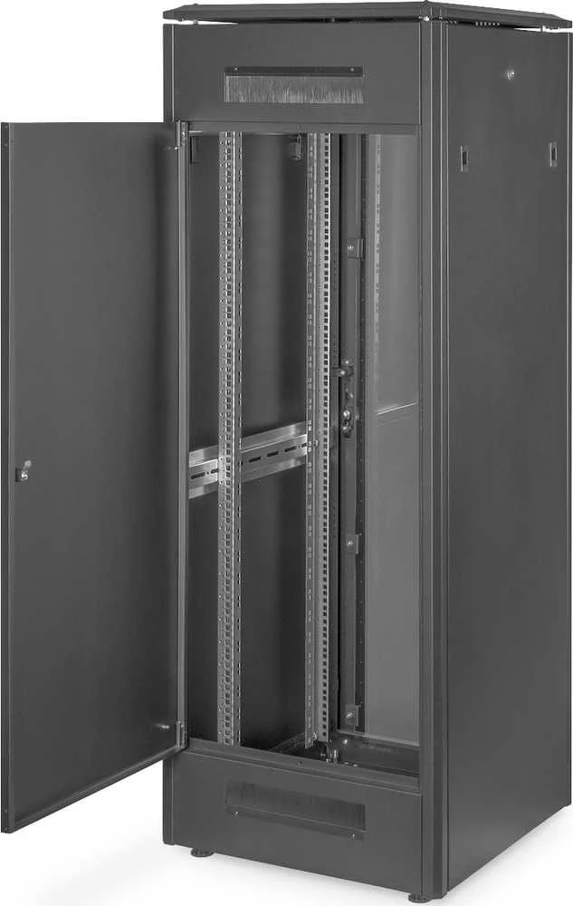 DIGITUS Netzwerkschrank Unique 32HE 1609x600x600mm juodas (Speditionsversand)