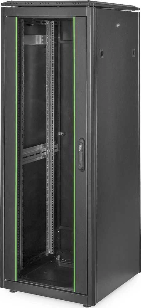 DIGITUS Netzwerkschrank Unique 32HE 1609x600x600mm juodas (Speditionsversand)