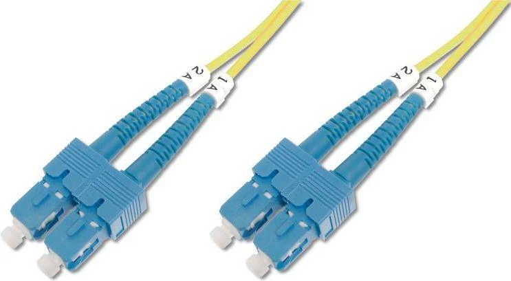 „Assmann Electronic DIGITUS“ šviesolaidinis laidas nuo SC iki SC OS2 vieno režimo 09/125 m dvipusis, ilgis 1 m