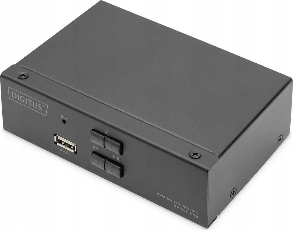 ATE Digitus DS-12851 KVM jungiklis Juoda