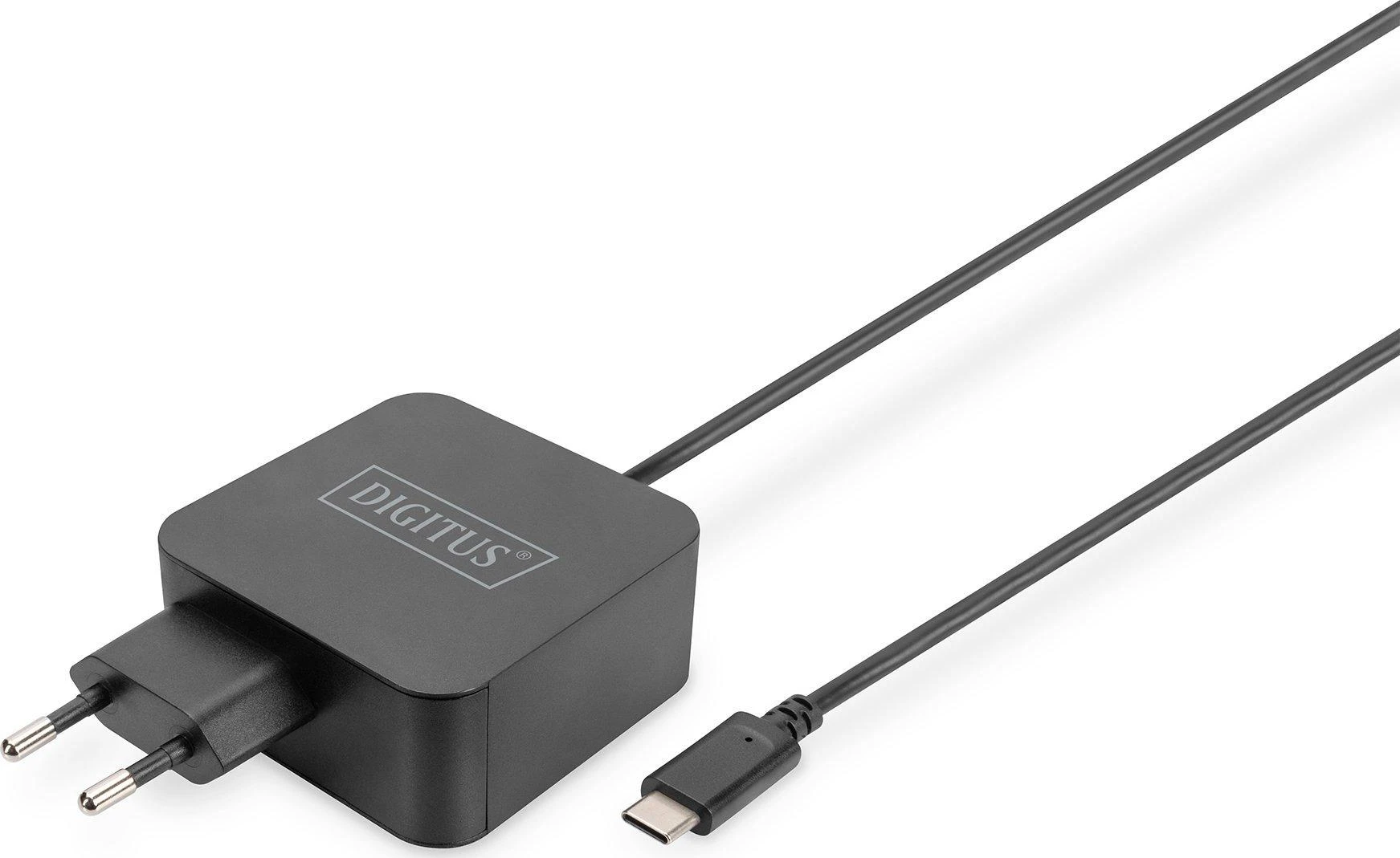 Digitus Skaitmenas | Nešiojamojo kompiuterio įkroviklis USB-C Maitinimo šaltinis 65W PD3.0 | DA-10071 | Juodas