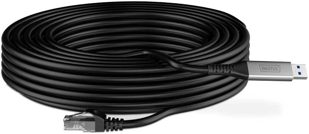Digitus AK-300600-150-S tinklo kabelis Juoda 15 m Cat6a S/FTP (S-STP) Turas