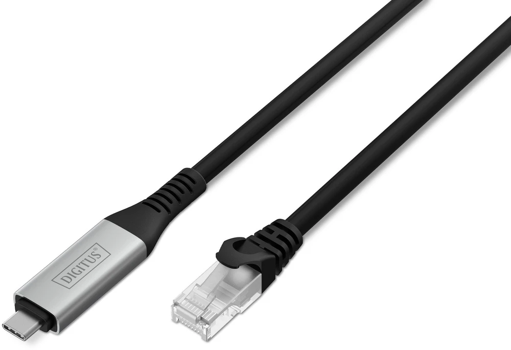 Digitus AK-300601-100-S tinklo kabelis Juoda 10 m Cat6a S/FTP (S-STP) Turas