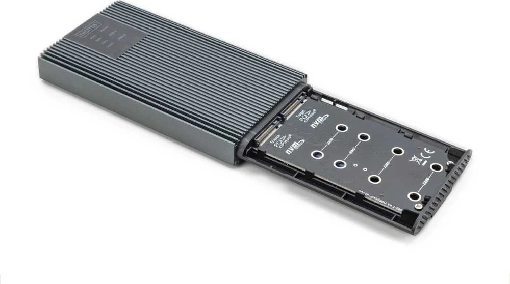 Assmann Electronic DIGITUS USB M.2 NVMe Clonestation SSD NVMe 20Gbits USB 3.2 Gen2 aliuminio be įrankių
