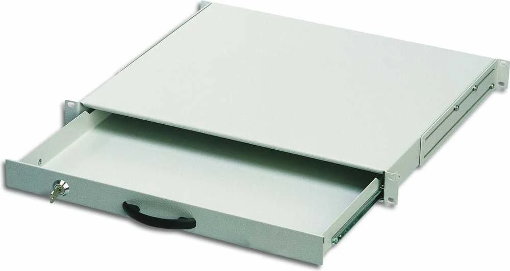 DIGITUS Schublade 1HE 483mm grau abschliebar