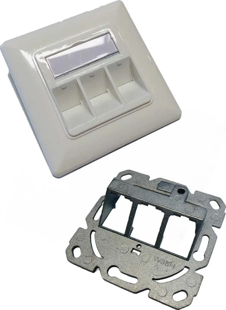 „Digitus ZUB“ tuščias lizdas „Keystone“ moduliams, baltas
