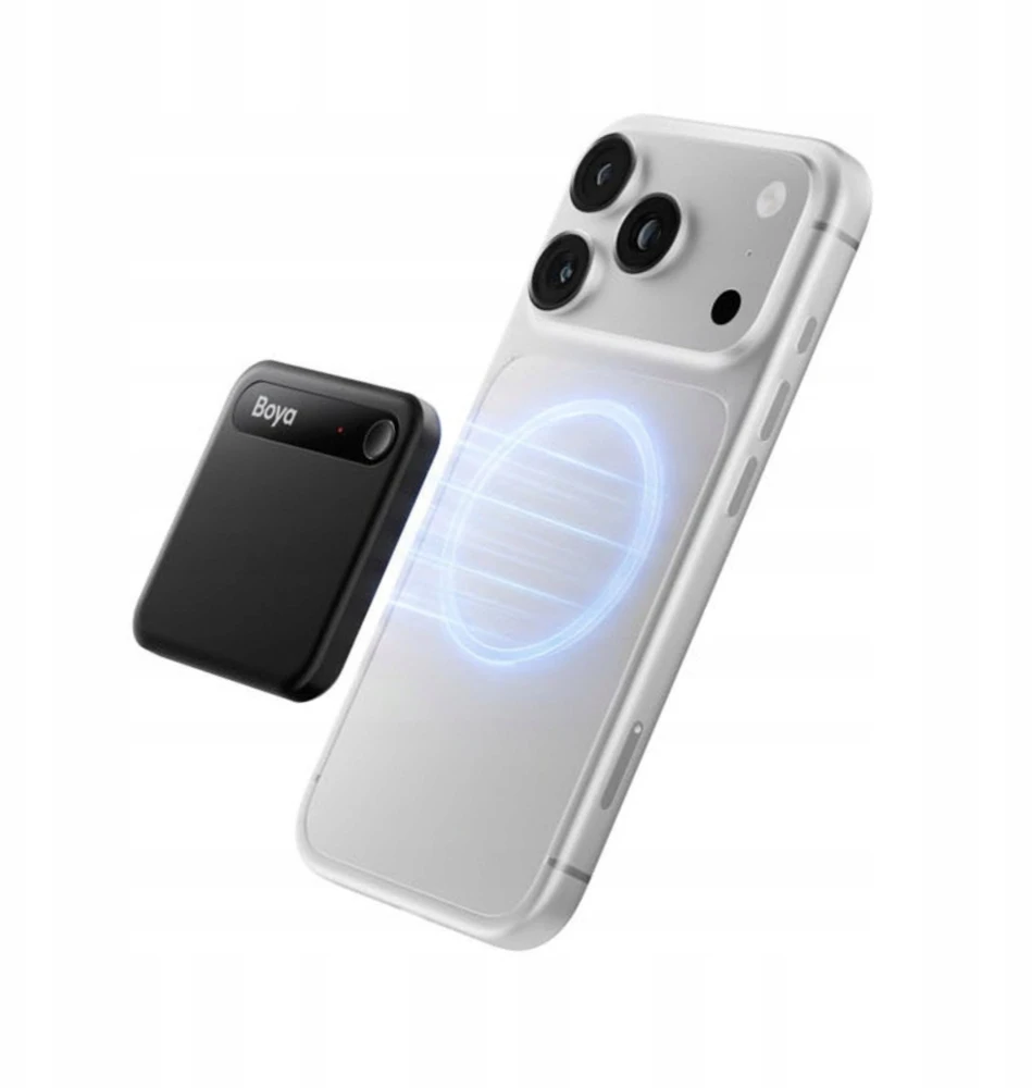 Diktofonas BOYA Notra Neo Voice Recorder with AI Transcription - Juodas