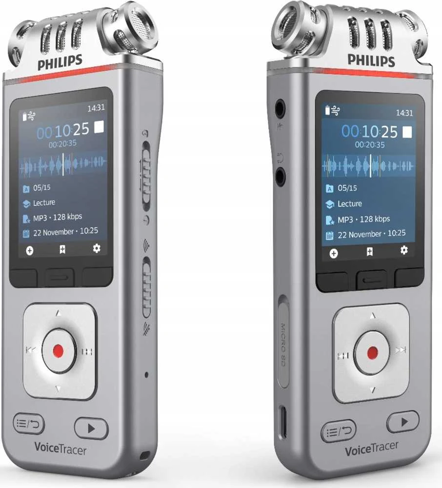 Diktofonas „Philips DVT4115“ 8 GB USB atmintinė + kortelės lizdas
