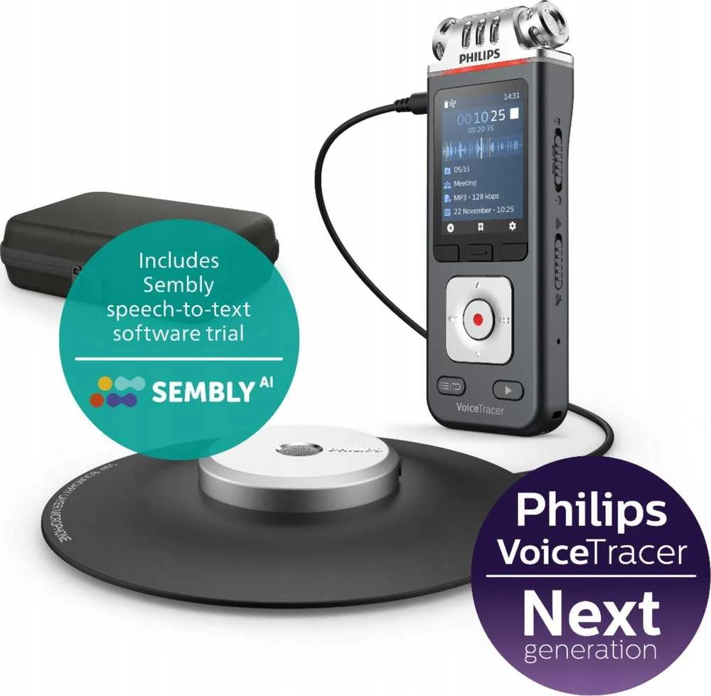 Diktofonas „Philips DVT8115“ 8 GB USB atmintinė