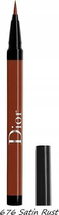 Christian Dior Diorshow On Stage Atsparus vandeniui Ultra-Flexible Felt Tip Intense Color Liquid Akių apvadas 676 Satin Rust 0.55 ml