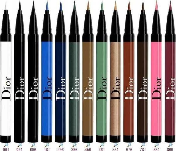 Christian Dior Diorshow On Stage Atsparus vandeniui Ultra-Flexible Felt Tip Intense Color Liquid Akių apvadas 676 Satin Rust 0.55 ml