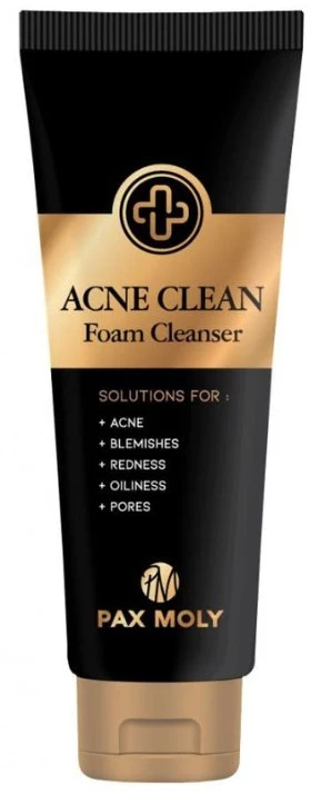 PaxMoly Acne Clean valomasis ir odą valantis putojantis prausiklis, 120 ml