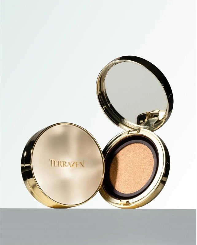 Terrazen Perfect Finish Cushion Radiant Finish kremo tipo pagrindas 21 Light rusvai gelsvas SPF 50+, 15 g