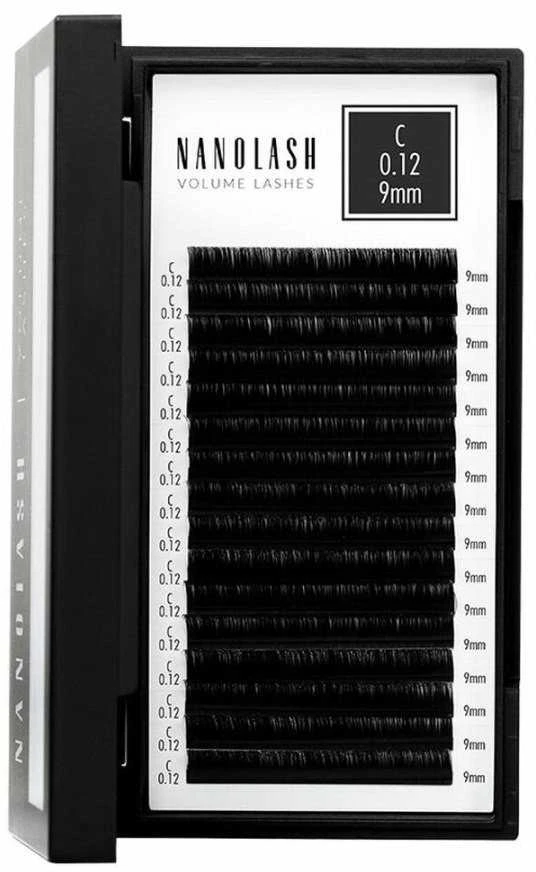 Nanolash Volume Lashes Dirbtinės blakstienos 0,12 C 9 Mm 1 U