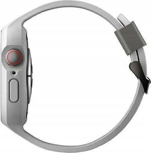 UNIQ Monos apyrankė 2in1 Apple Watch apyrankė + Dėklas Series 4/5/6/7/8/SE/SE2/SE3 44/45mm chalk pilkas
