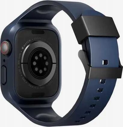 UNIQ Monos apyrankė 2in1 Apple Watch apyrankė + Dėklas Series 4/5/6/7/8/SE/SE2/SE3 44/45mm marine mėlynas