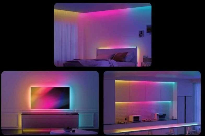 Lubinis šviestuvas „Yeelight LED Basic“ šviesos juostelės, 6 m | LED RGBIC