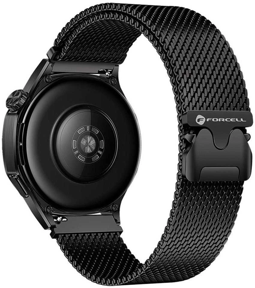Dirželis „Samsung Galaxy Watch Forcell F-Design FS10“ magnetiniam plienui, 20 mm, juodas