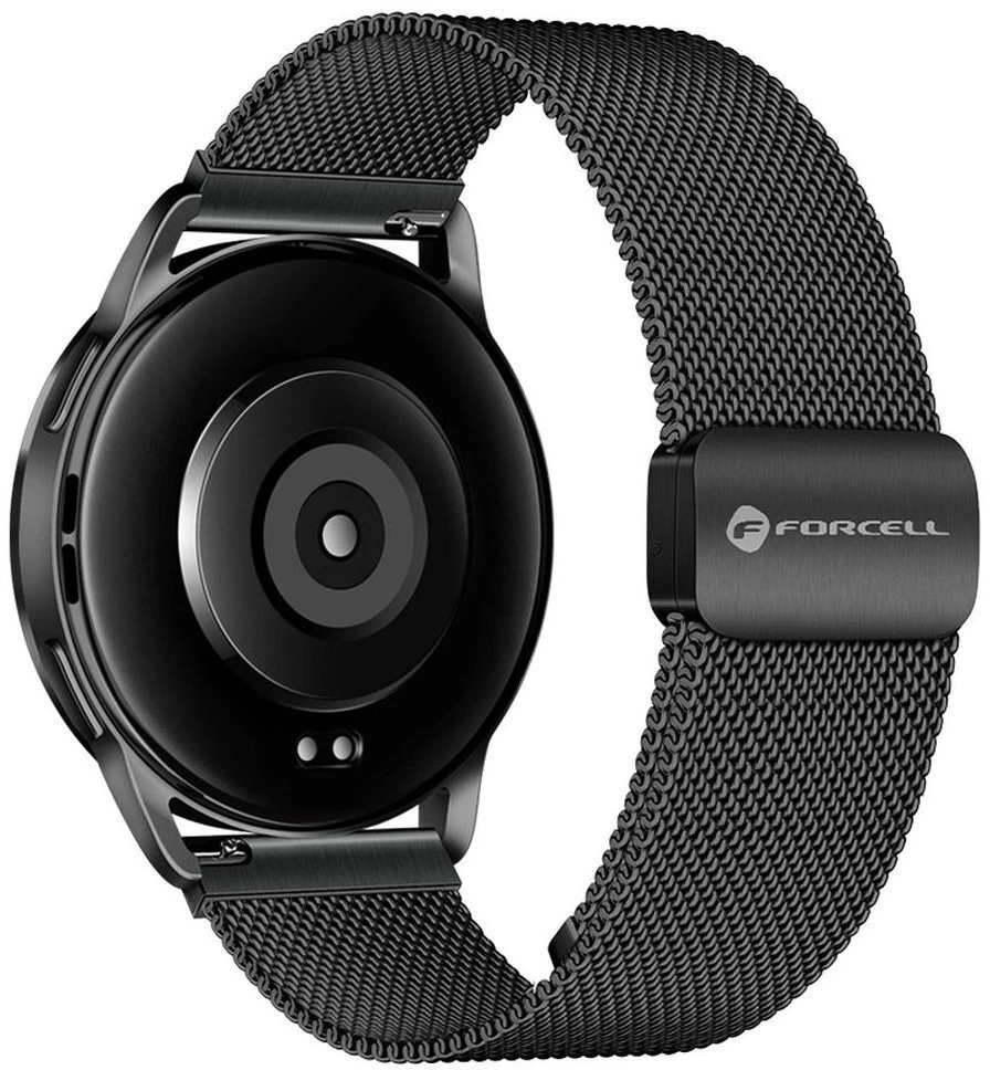 Dirželis „Samsung Galaxy Watch Forcell F-Design FS11“ magnetiniam plienui, 20 mm, juodas