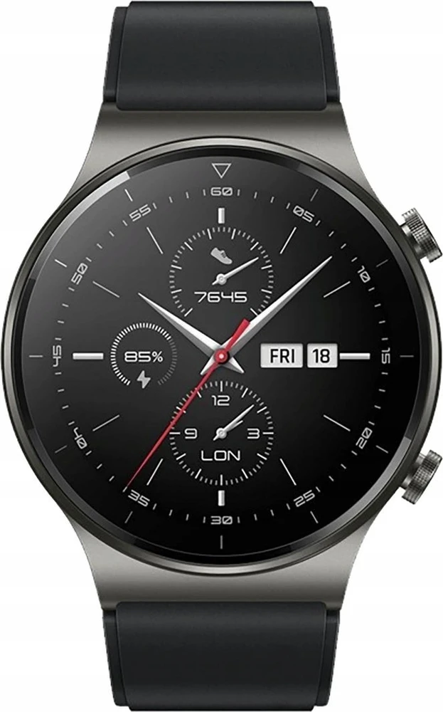 Hurtel Silikoninė apyrankė Huawei Watch GT 2/3/4/2 Pro/3 Pro/4 Pro/GT 2e 46mm – juodos spalvos