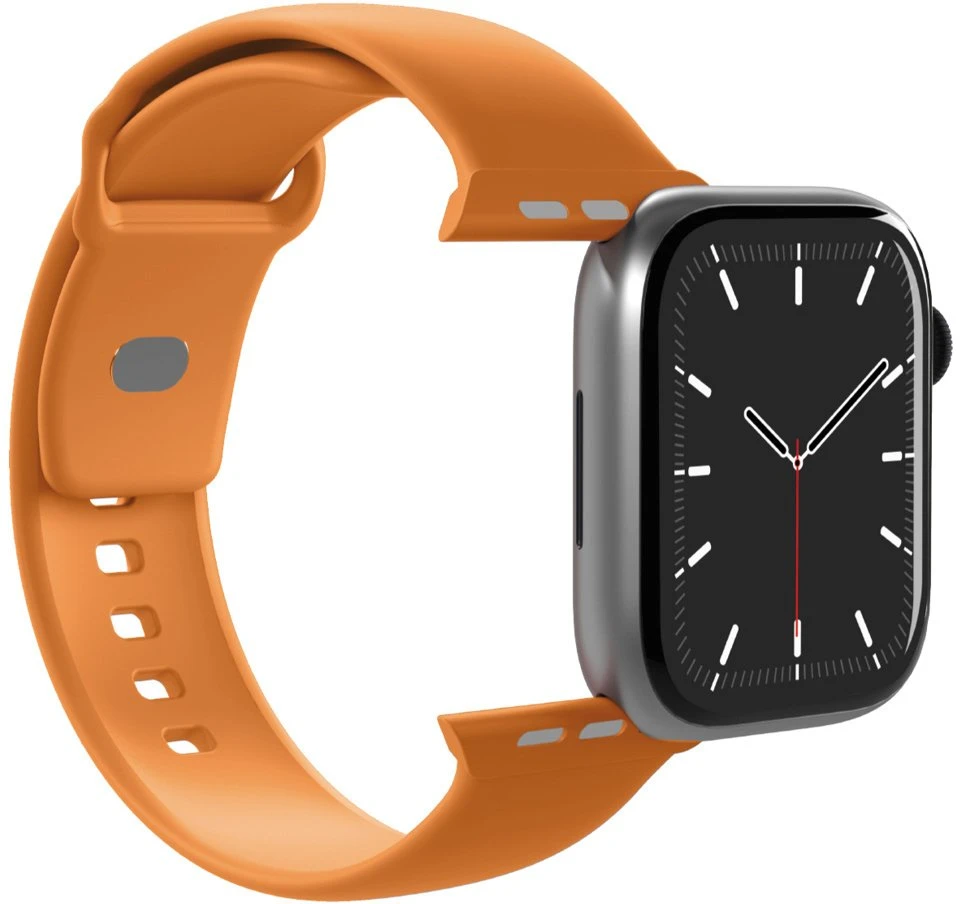 Puro Icon silikoninis dirželis Apple Watch 44 / 45 / 46 / 49 mm – oranžinis