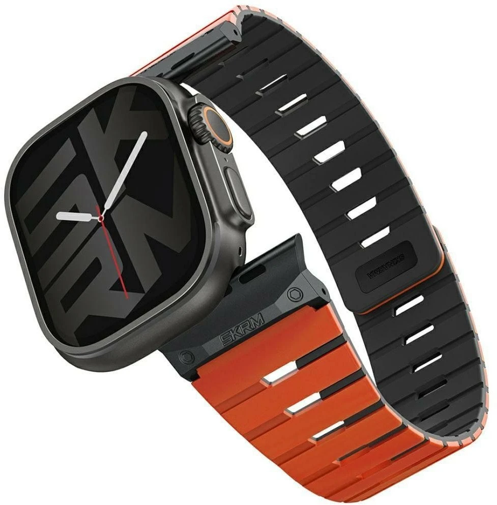 apyrankė Skinarma Gemini for Apple Watch 49/46/45/44 mm oranžinės spalvos