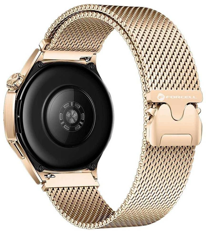 Dirželis, skirtas „Samsung Galaxy Watch Forcell F-Design FS10“ magnetiniam plienui, 22 mm, auksinis