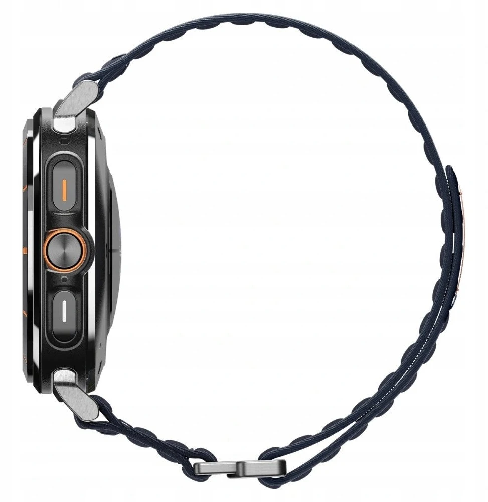 „Spigen“ medžiaginis dirželis (su lipdukais), tamsiai mėlynas – „Samsung Galaxy Watch Ultra 47mm“