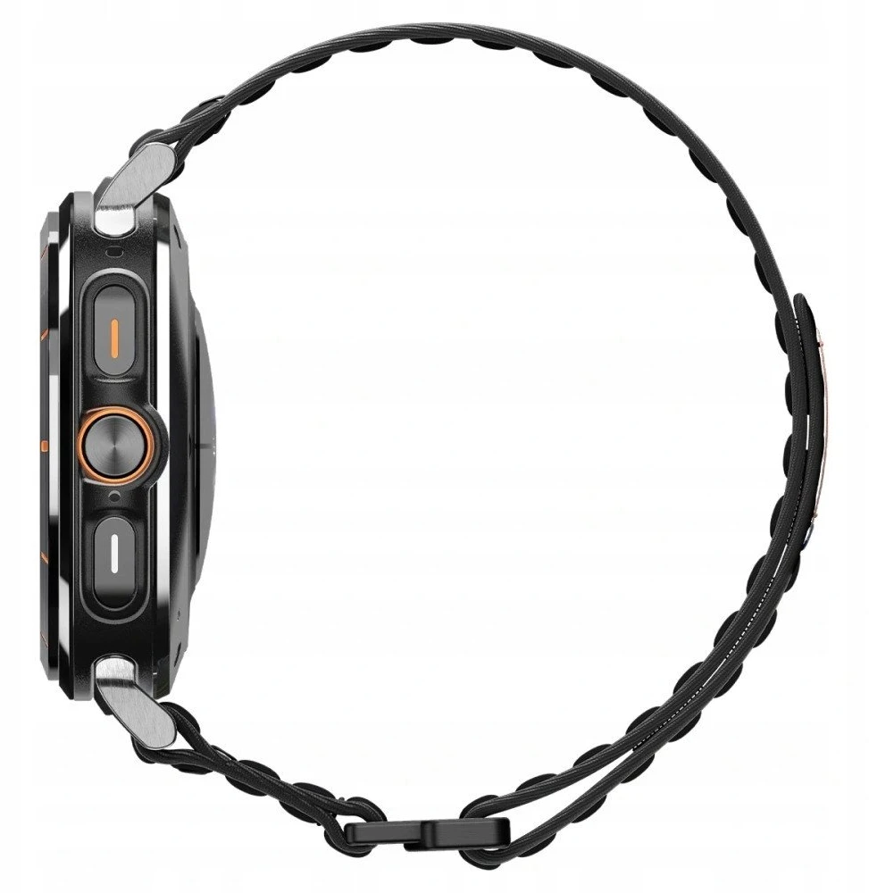„Spigen Fabric Band“ (su lipduku ir kilpa), juodas - „Samsung Galaxy Watch Ultra 47mm“