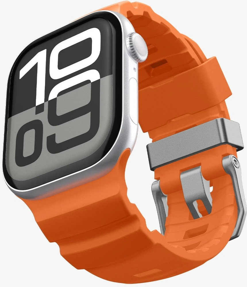 „Spigen“ silikoninė apyrankė, oranžinė - Apple Watch 49mm/46mm/45mm/44mm