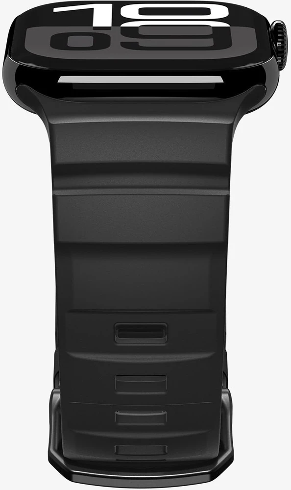 „Spigen“ silikoninė apyrankė, juoda - Apple Watch 49mm/46mm/45mm/44mm