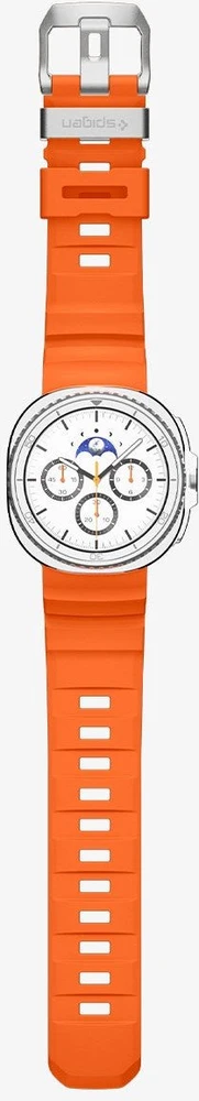 „Spigen“ silikoninė apyrankė, oranžinė - „Samsung Galaxy Watch 8“ 46 mm/44 mm/40 mm