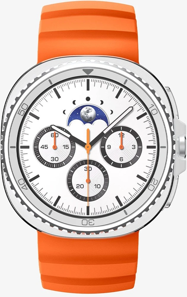 „Spigen“ silikoninė apyrankė, oranžinė - „Samsung Galaxy Watch 8“ 46 mm/44 mm/40 mm