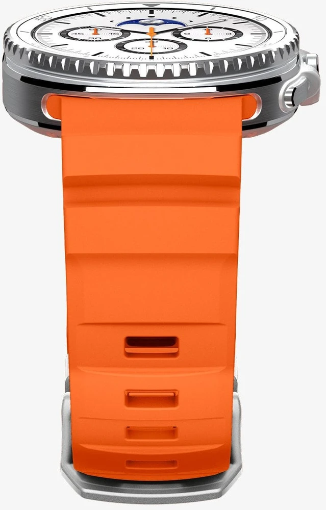 „Spigen“ silikoninė apyrankė, oranžinė - „Samsung Galaxy Watch 8“ 46 mm/44 mm/40 mm