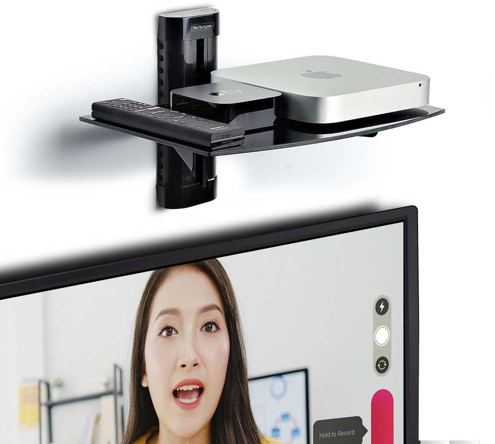 Laikiklis StarTech FLOATING WALL-MOUNTED SHELF/FOR UNDER TV AV EQUIPMENT